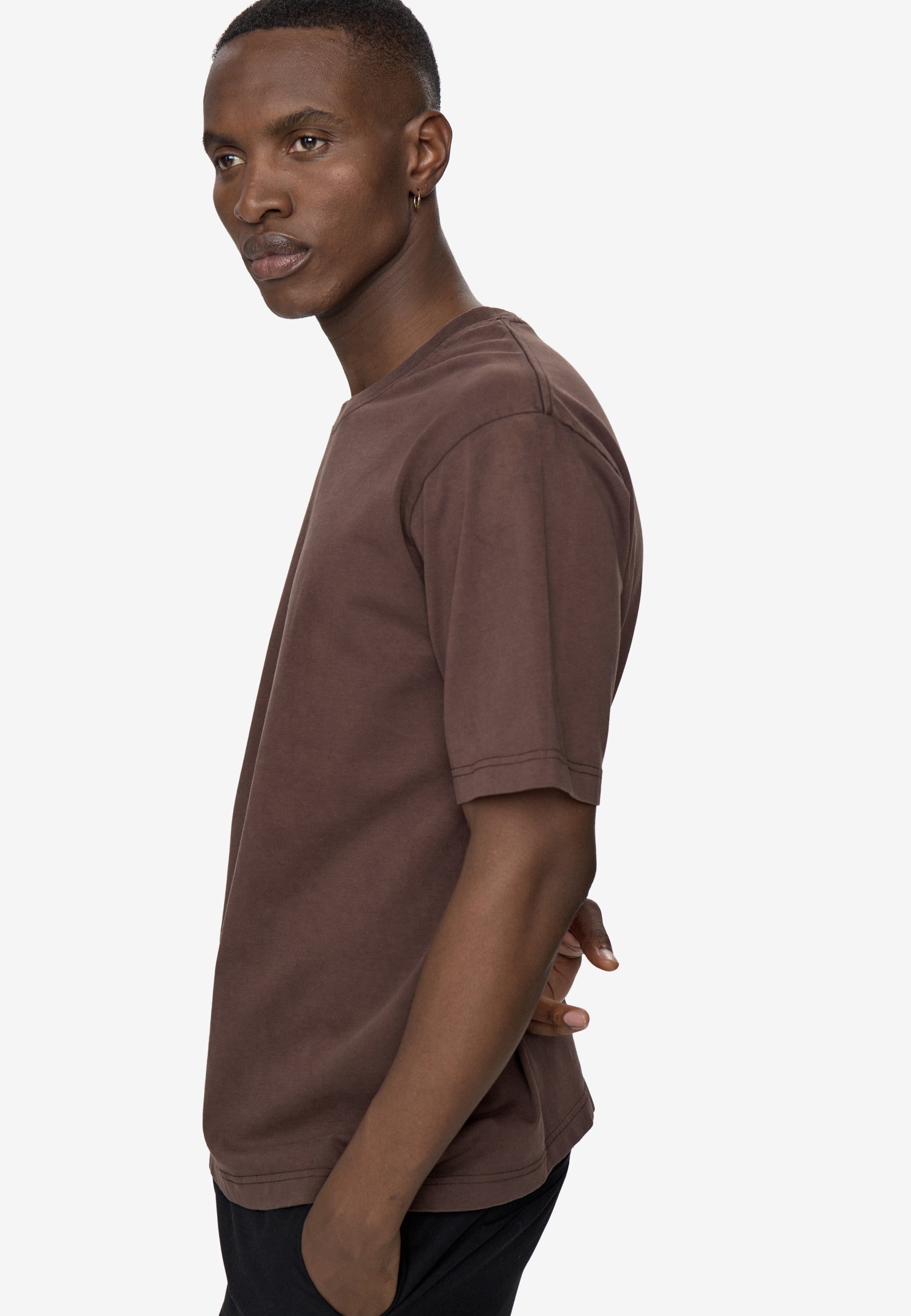 minimum male Lono kortærmet t-shirt 3412 Short Sleeved T-shirt 1914 Seal Brown