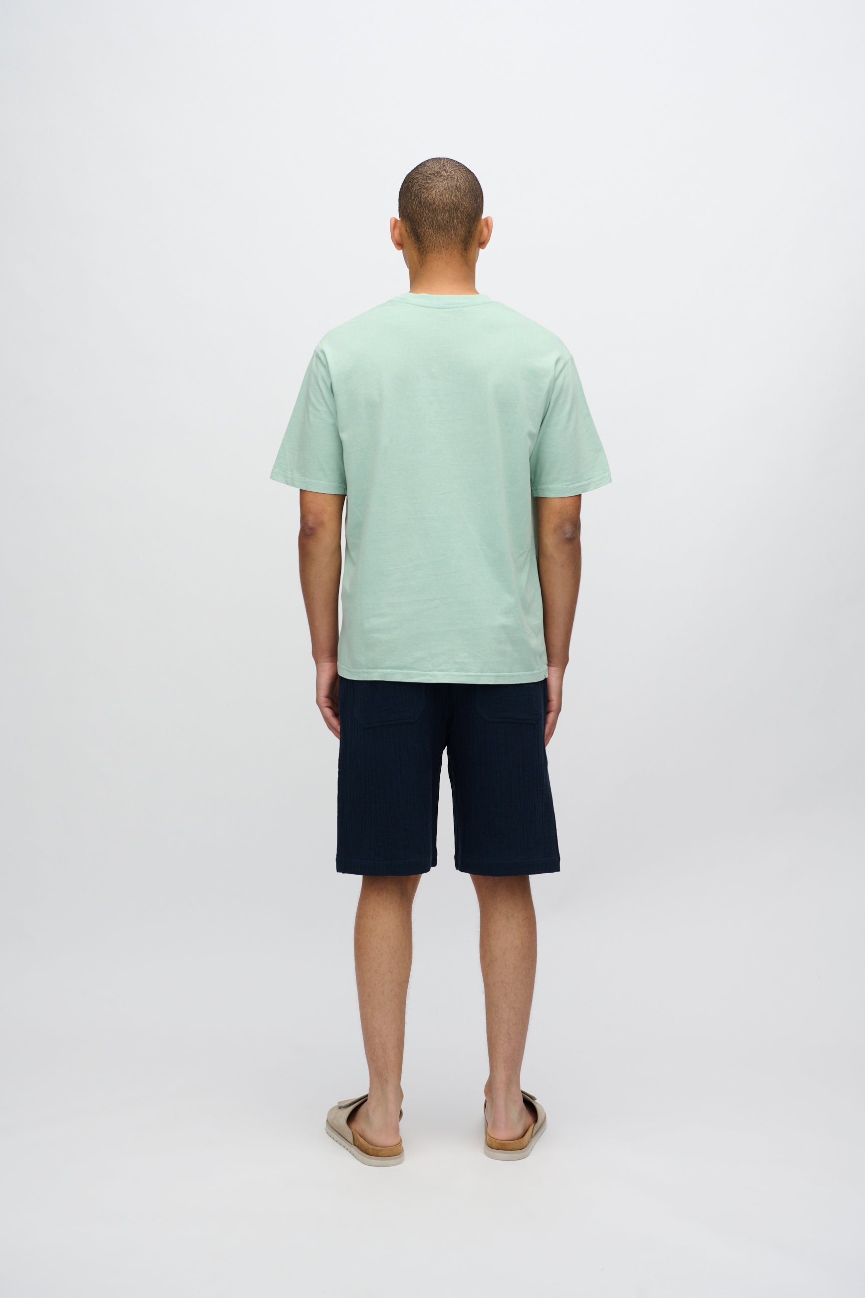 minimum male Lono kortærmet t-shirt 3412 Short Sleeved T-shirt 4706 Gray Mist