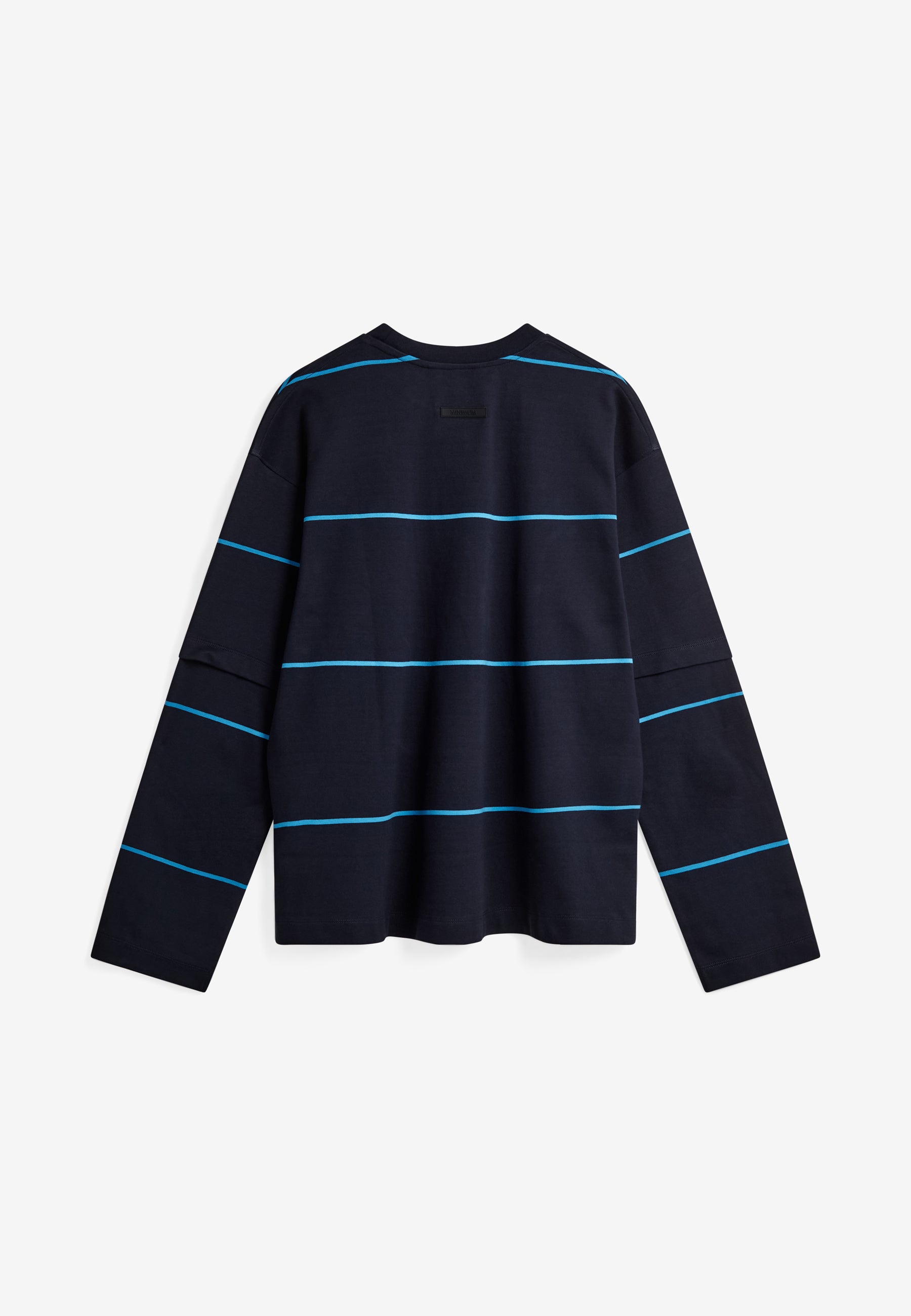 minimum male Luke ovz ls striped tee G4613 Long Sleeved T-shirt 3922 Sky Captain