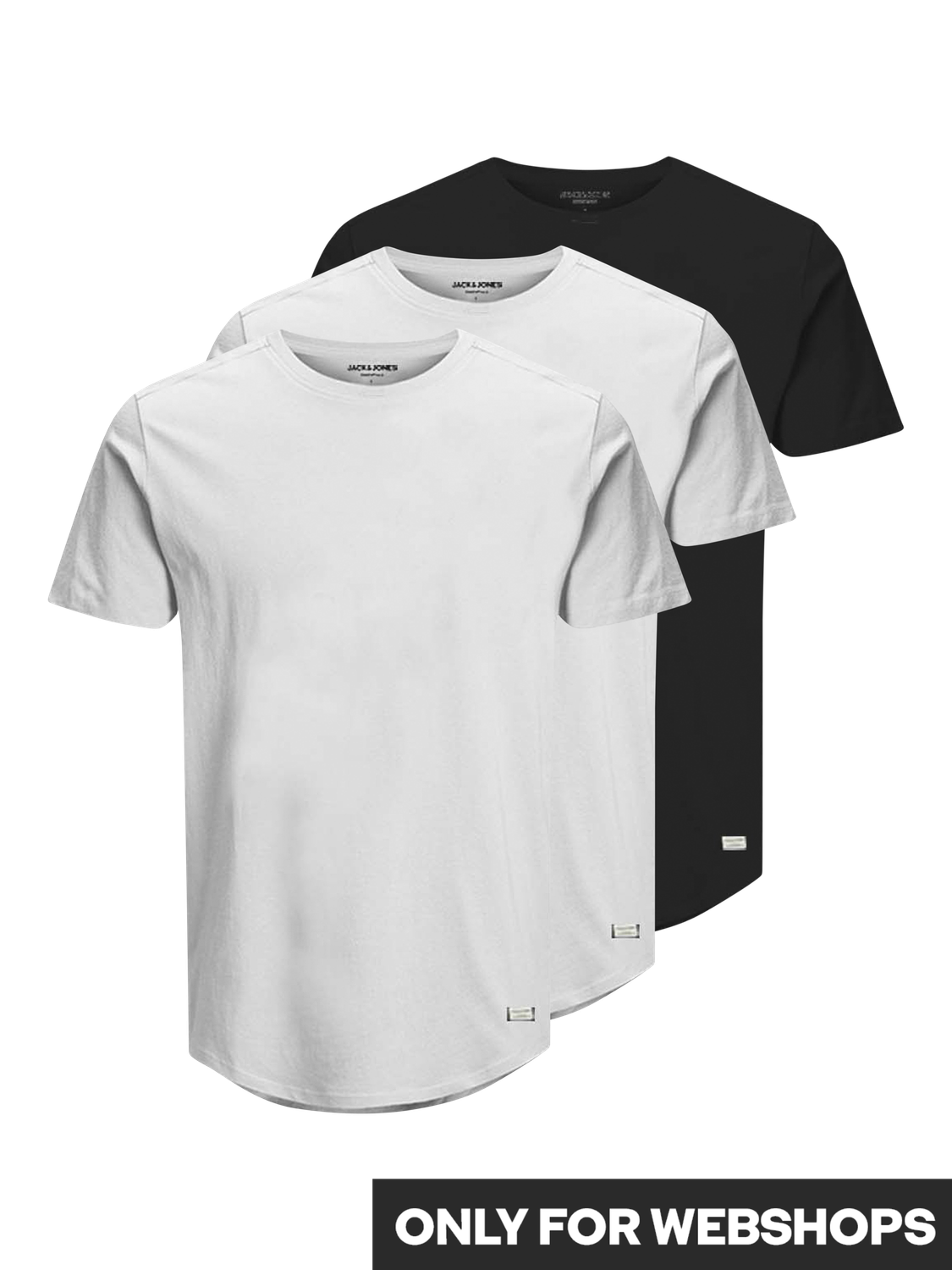 T-shirts - Jjenoa Tee Ss Crew Neck 3Pk Mp Noos -  - Hr Ravn