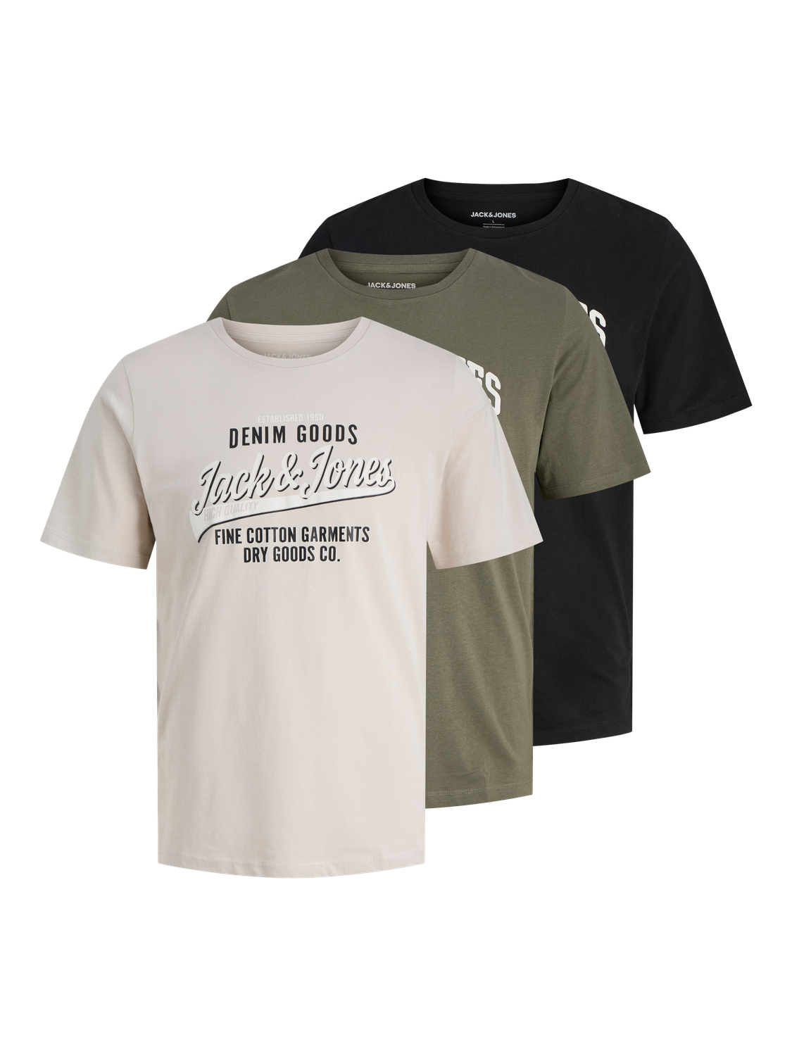 T-shirts - Jjethan Tee  Ss Crew Neck  3Pk Mp Noos -  - Hr Ravn