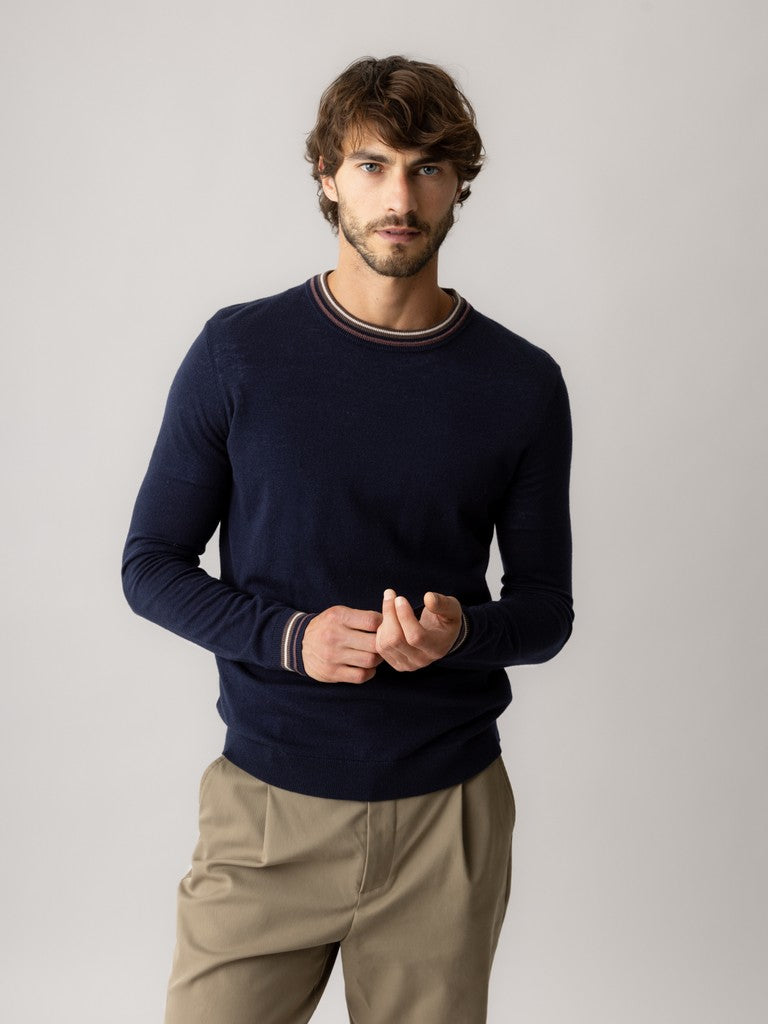 Mmgadam Contrast Crew Neck Knit
