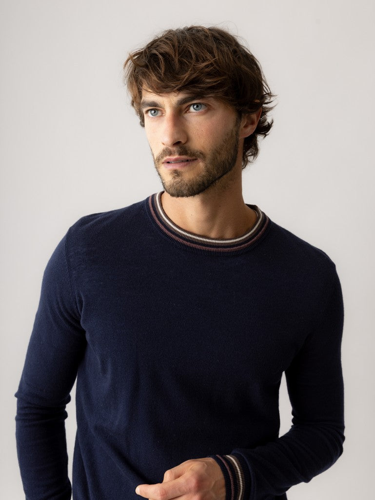 Mmgadam Contrast Crew Neck Knit