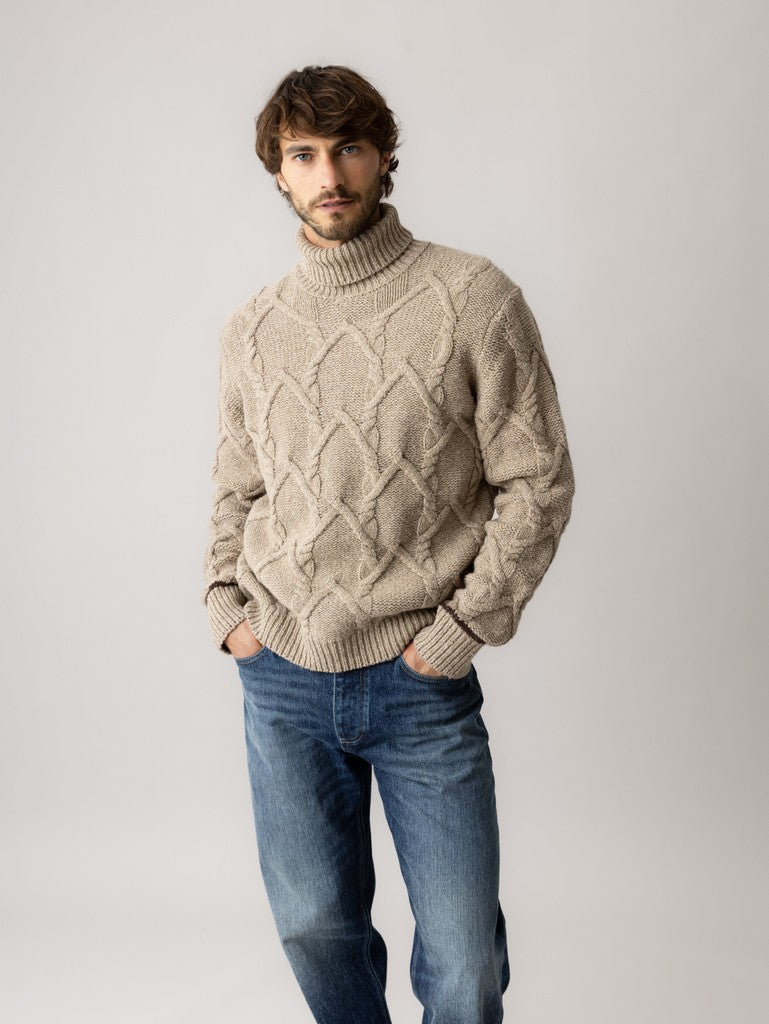 Mmgbarnie Cable Rollneck Knit