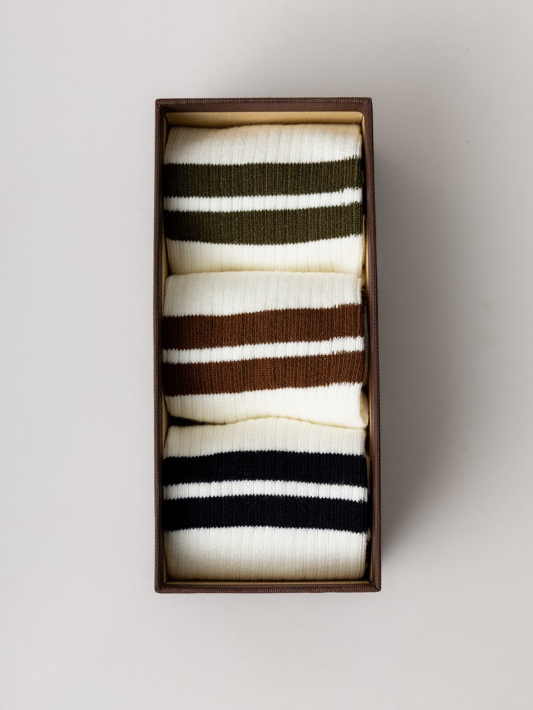 Mmgenzo Stripe Sock Set Box