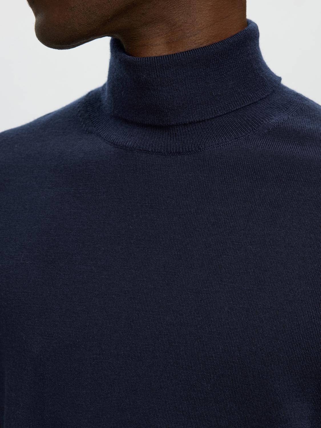 STRIK - Slhtray Ls Knit Merino Roll Neck Noos -  - Hr Ravn