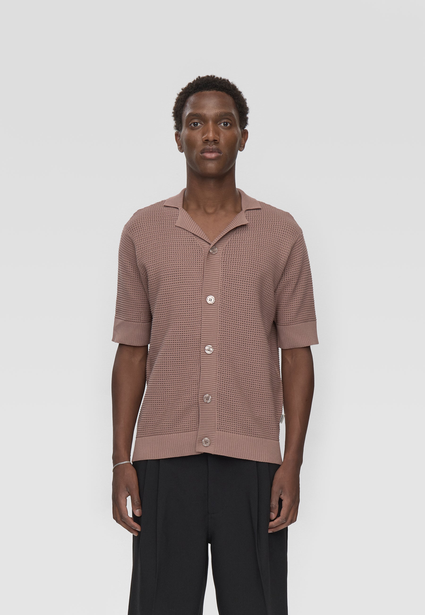 minimum male Mason hæklet polo skjorte 4177 Polo 1510 Antler