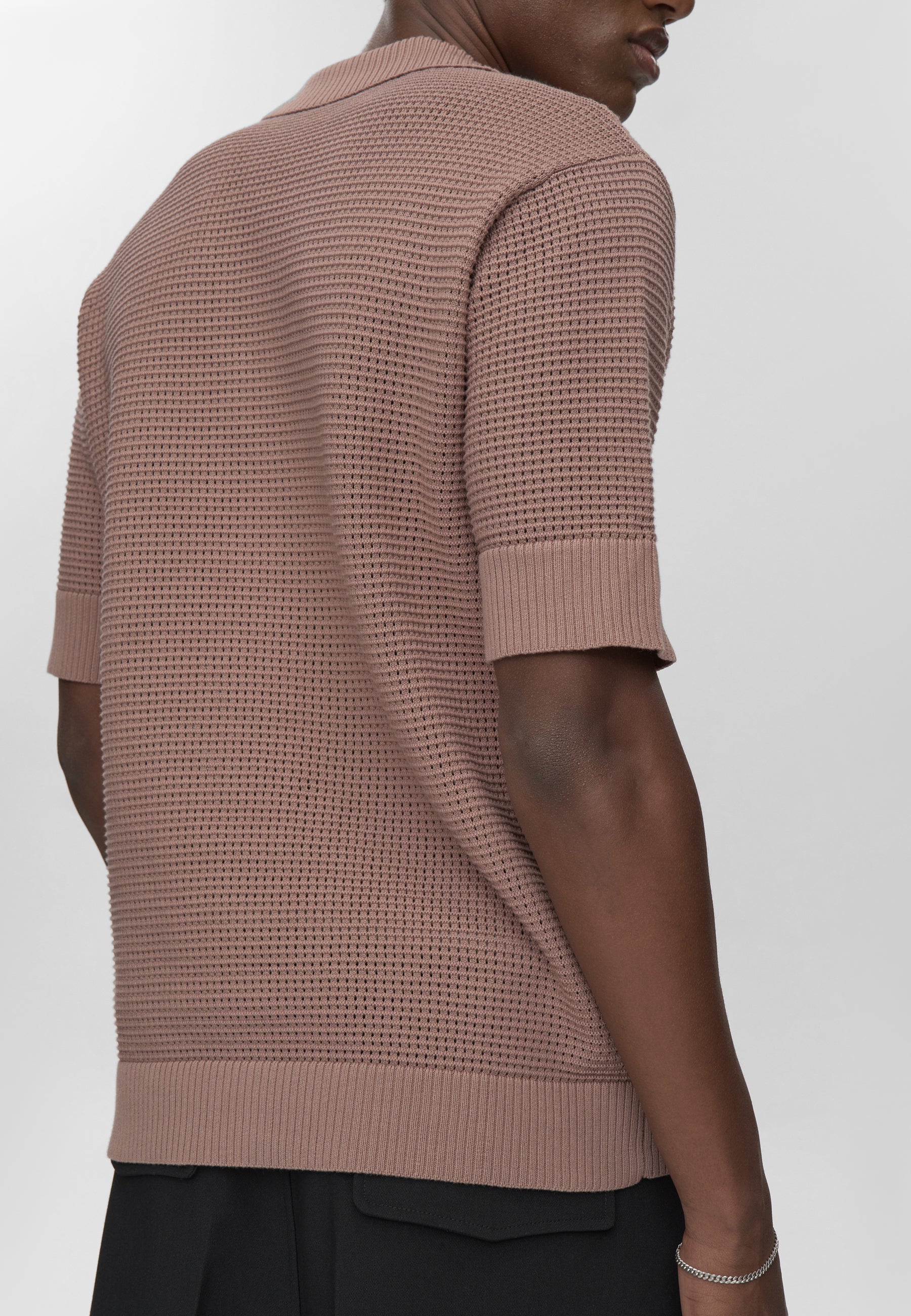 minimum male Mason hæklet polo skjorte 4177 Polo 1510 Antler