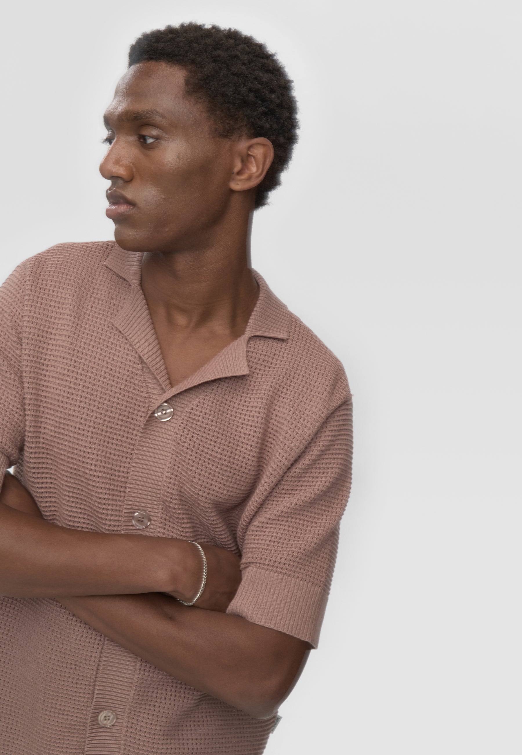 minimum male Mason hæklet polo skjorte 4177 Polo 1510 Antler