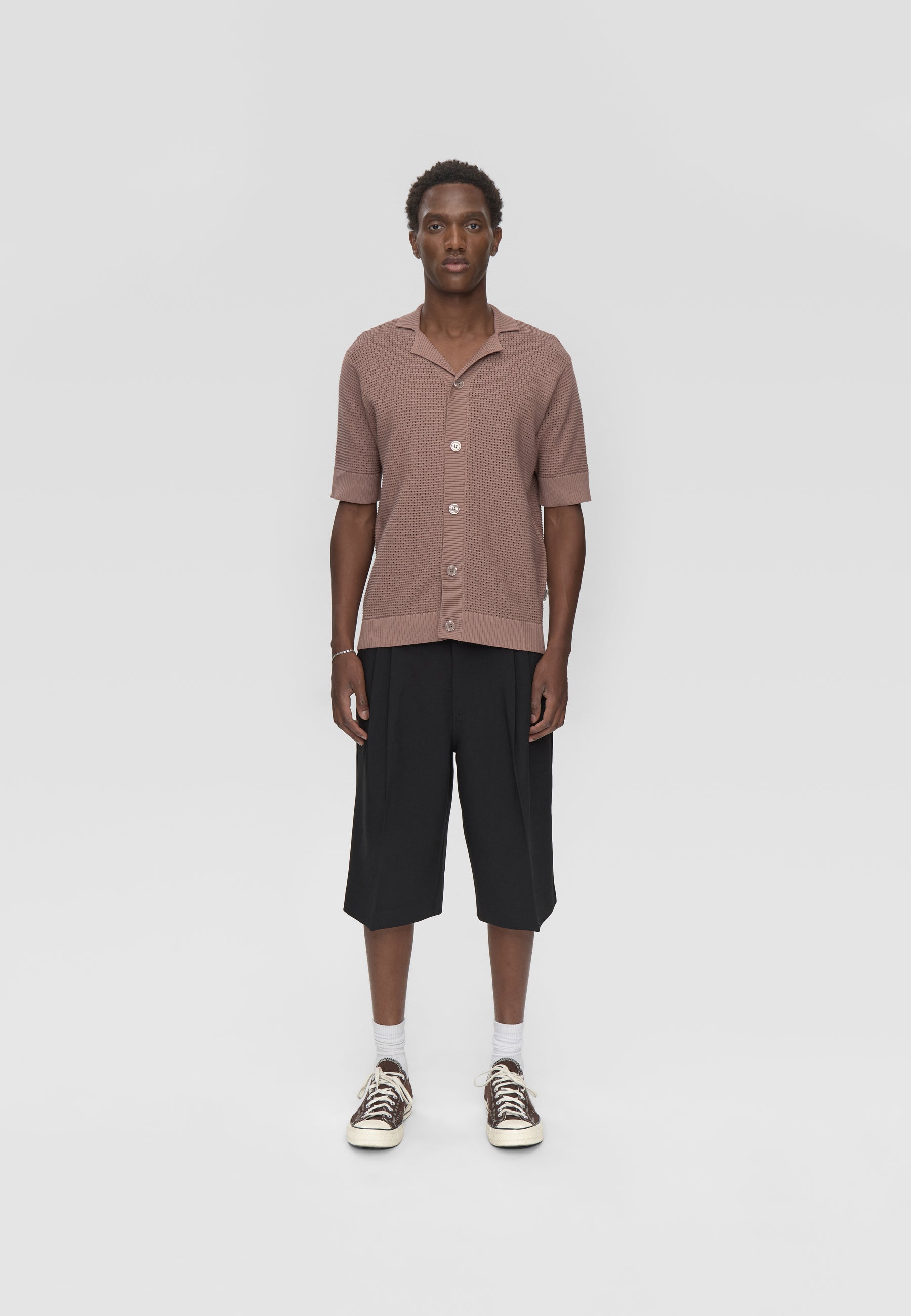 minimum male Mason hæklet polo skjorte 4177 Polo 1510 Antler