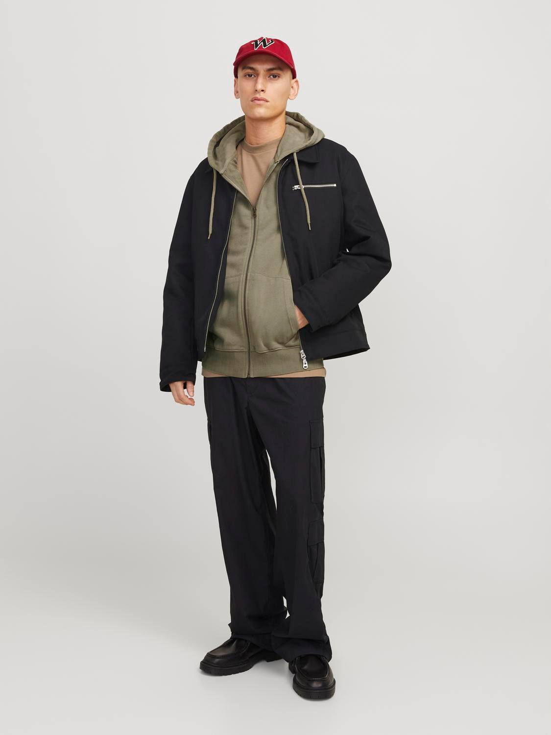 SWEATSHIRTS - Jjecharge Faded Sweat Zip Hood Noos -  - Hr Ravn