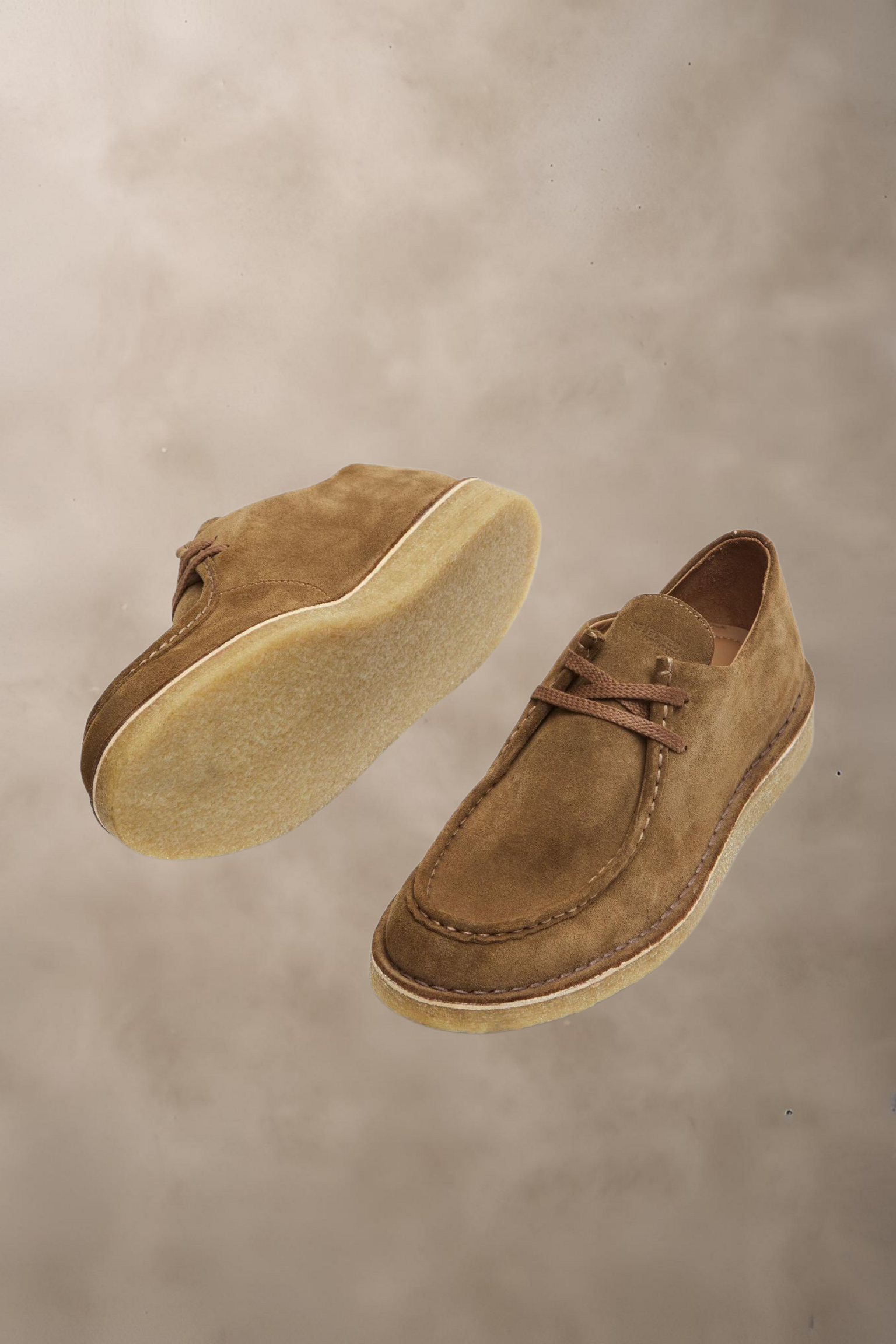 SLHCHRISTIAN SUEDE WEDGE MOC-TOE SHOE - SKO -  - Hr Ravn