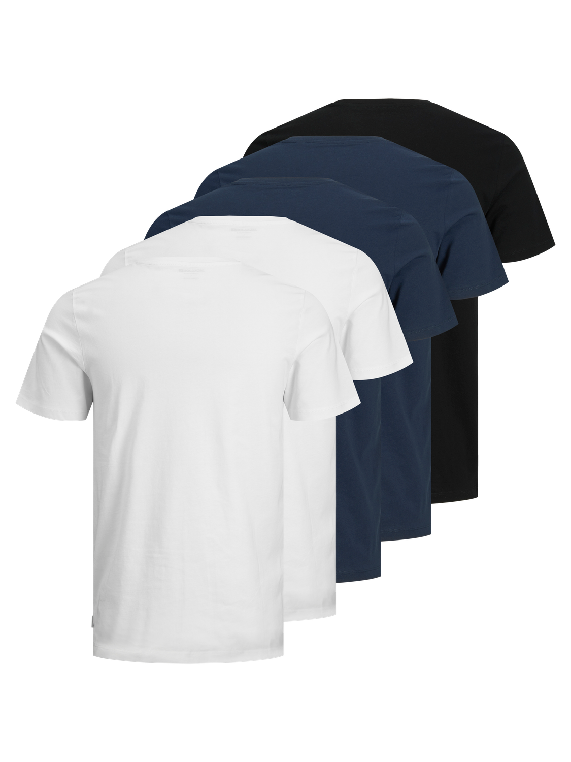T-shirts - Jjeorganic Basic Tee Ss O-Ne 5Pk Mp Noos -  - Hr Ravn