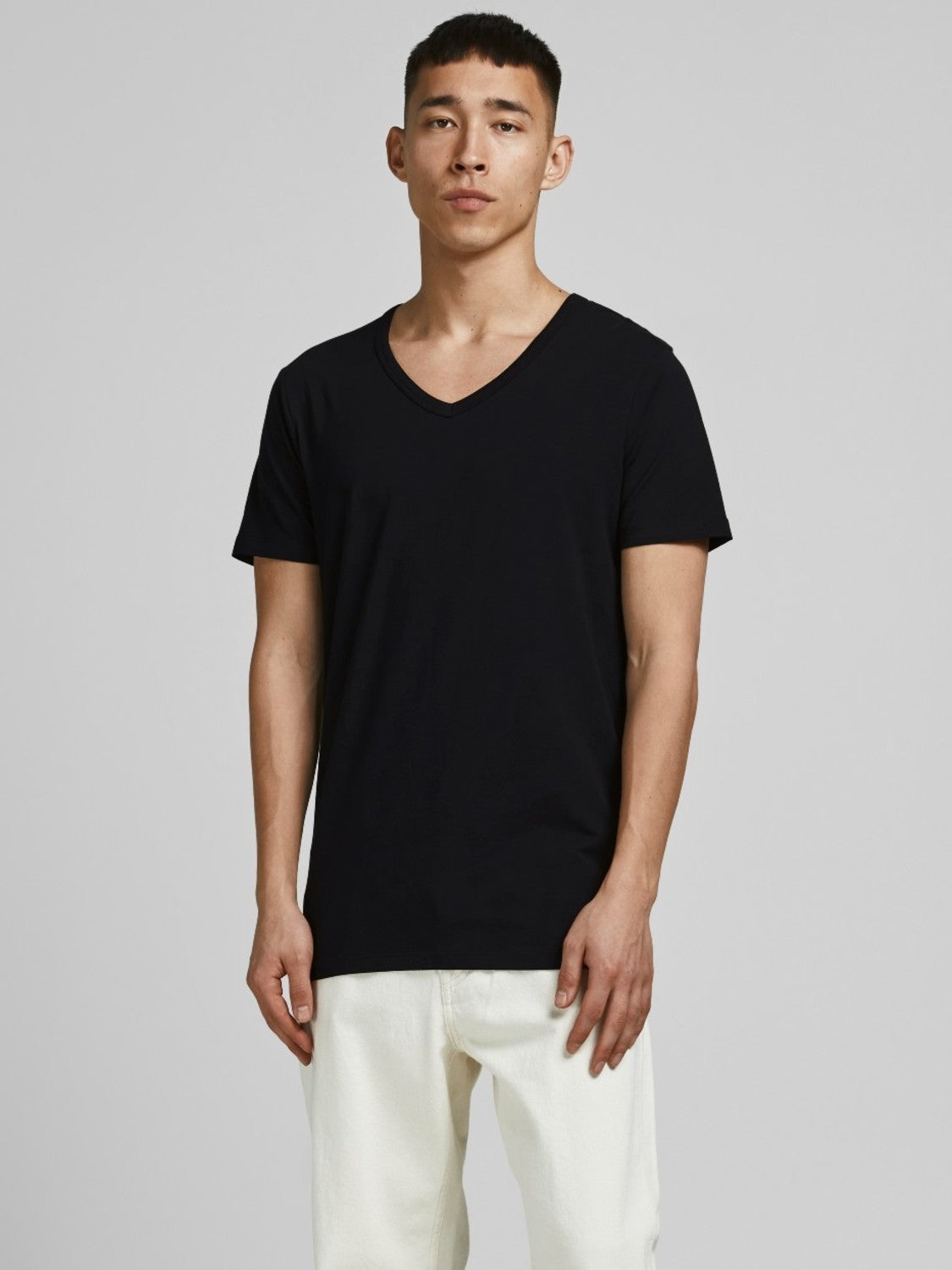 T-shirts - Jacbasic V-Neck Tee Ss 2 Pack Noos -  - Hr Ravn