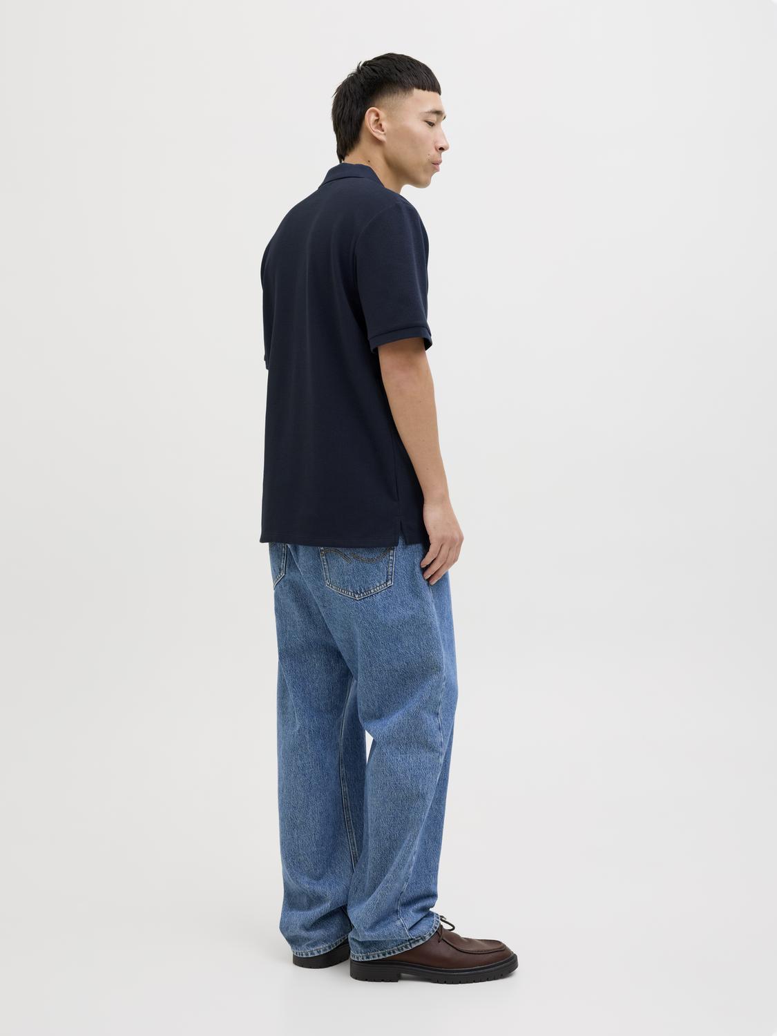 POLO - Jjeaustin Zip Polo Ss Noos -  - Hr Ravn