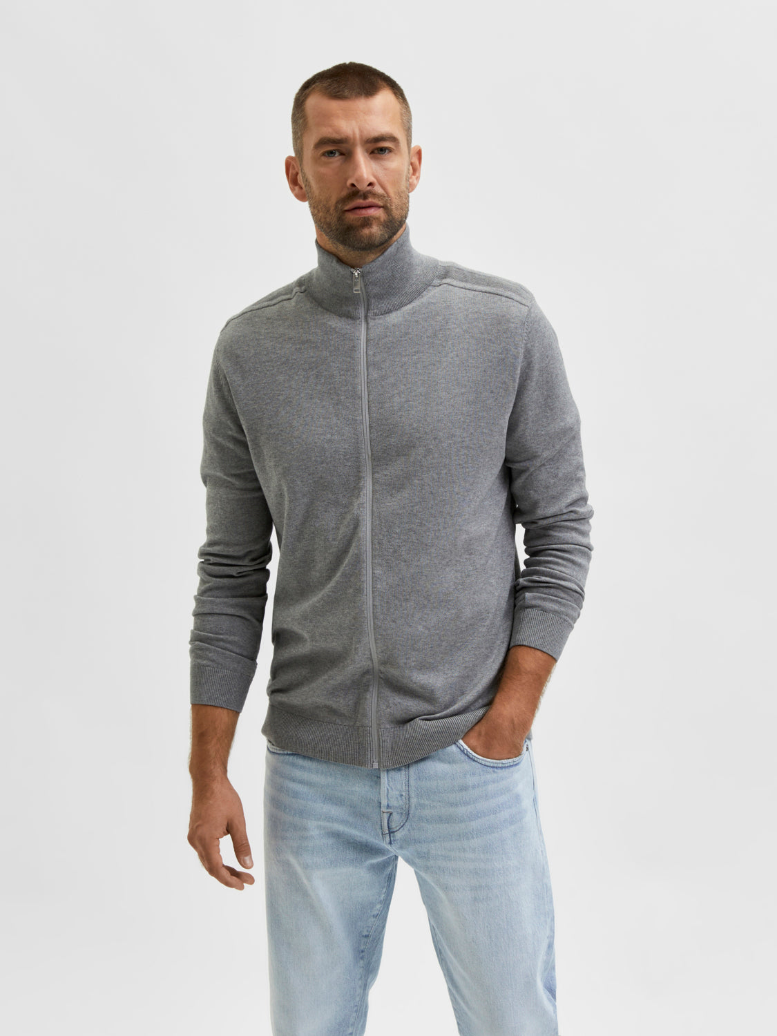 Slhberg Full Zip Cardigan Noos