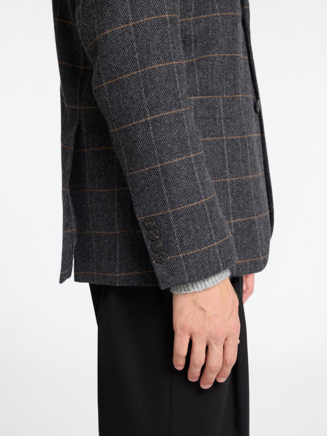 Blazers - Slhslim-Dallas Wool Check Blz Noos -  - Hr Ravn