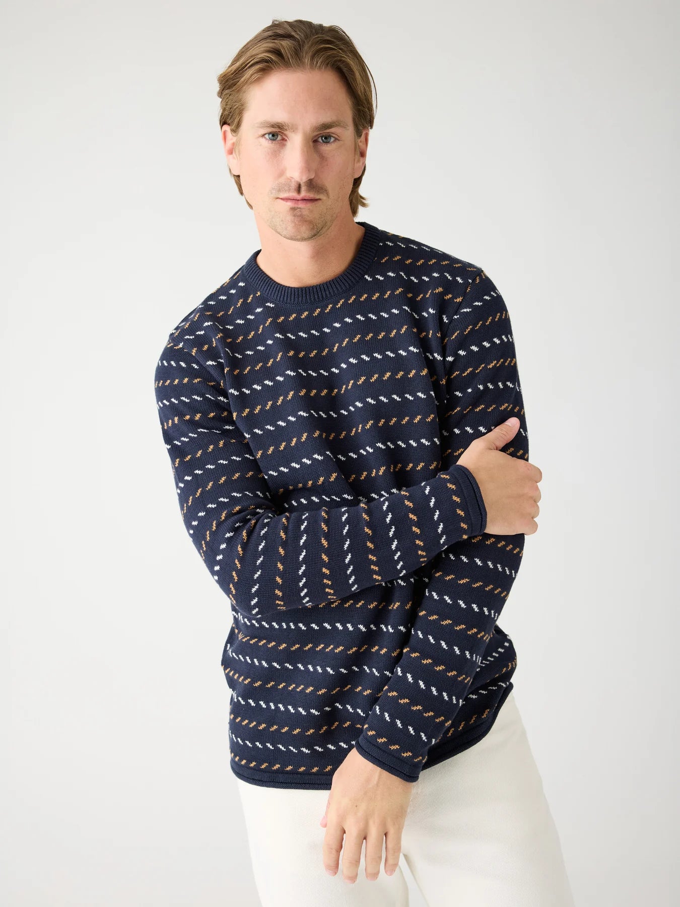 STRIK - Organic Cotton Jacquard Knit - Regenerative Organic Certified™ - GOTS/Vegan -  - Hr Ravn