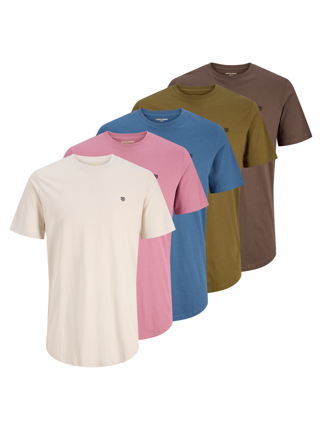T-shirts - Jprblabrody Tee Ss Crew Neck 5Pk Mp Noos -  - Hr Ravn