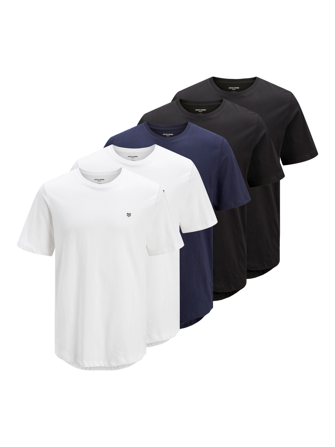 T-shirts - Jprblabrody Tee Ss Crew Neck 5Pk Mp Noos -  - Hr Ravn