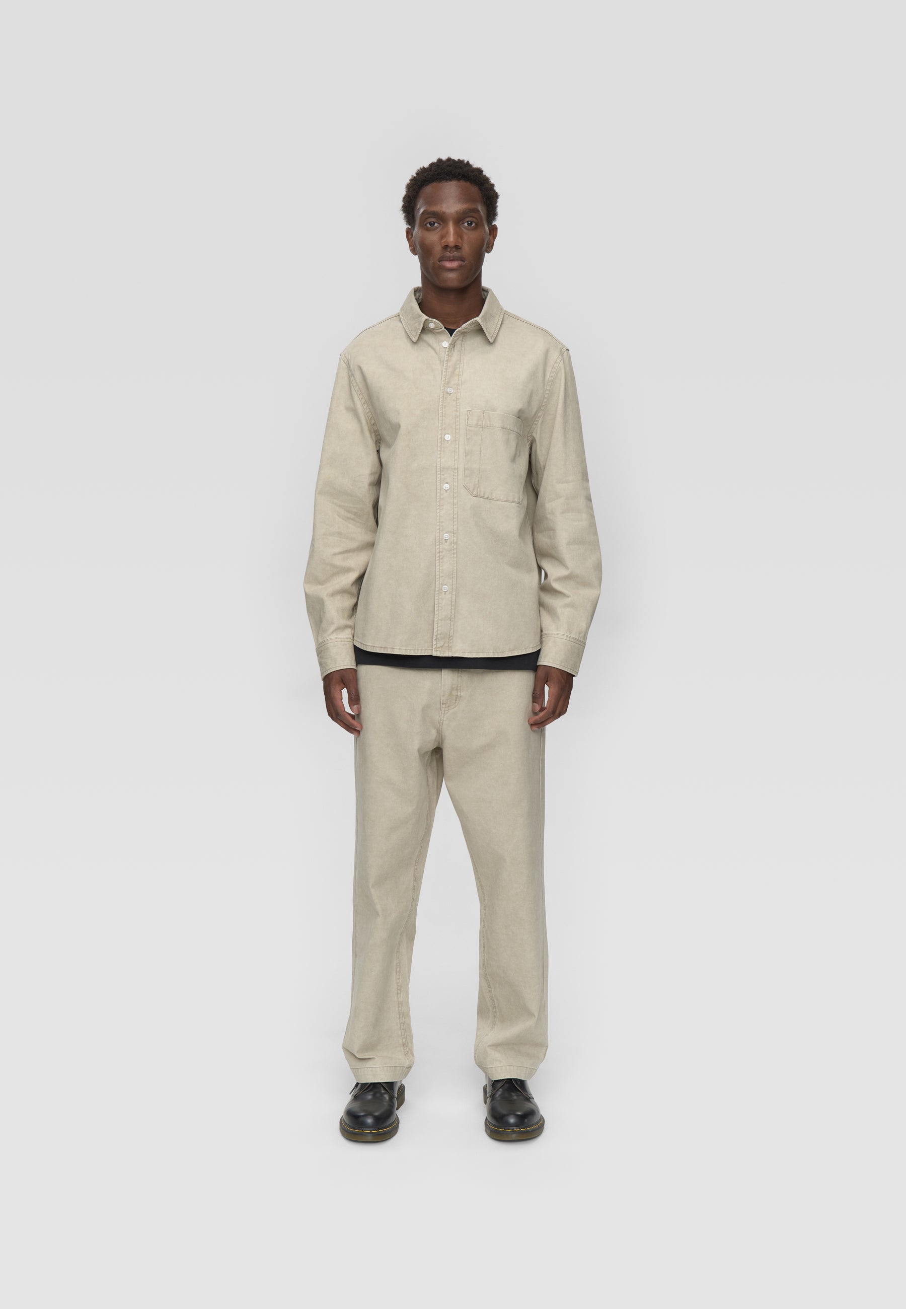 minimum male Pedro rlx ls shirt 4399 Long Sleeved Shirt 1109 Chinchilla