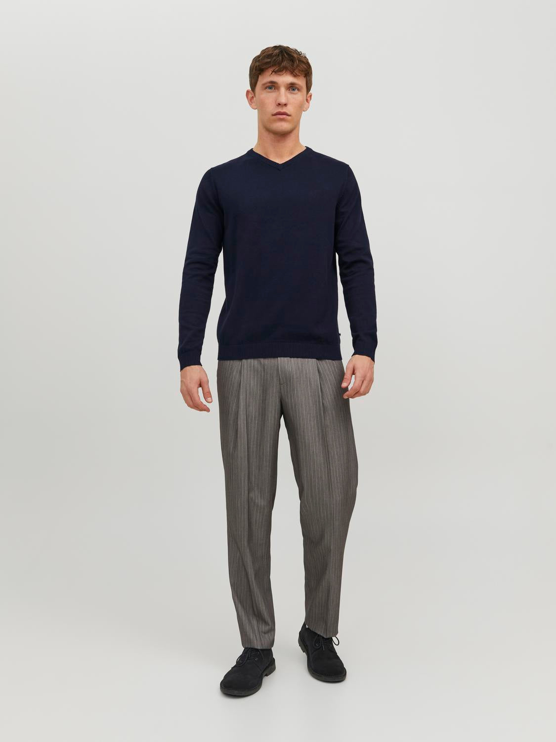 Pullovers - Jjebasic Knit V-Neck Noos -  - Hr Ravn