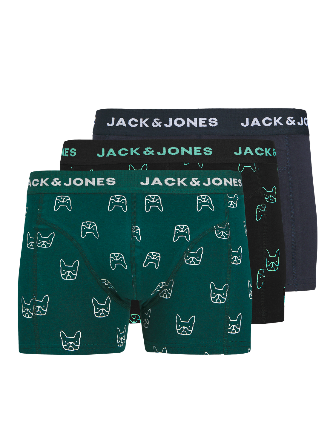 UNDERBUKSER - Jacdenim Dog Trunks 3 Pack Noos -  - Hr Ravn