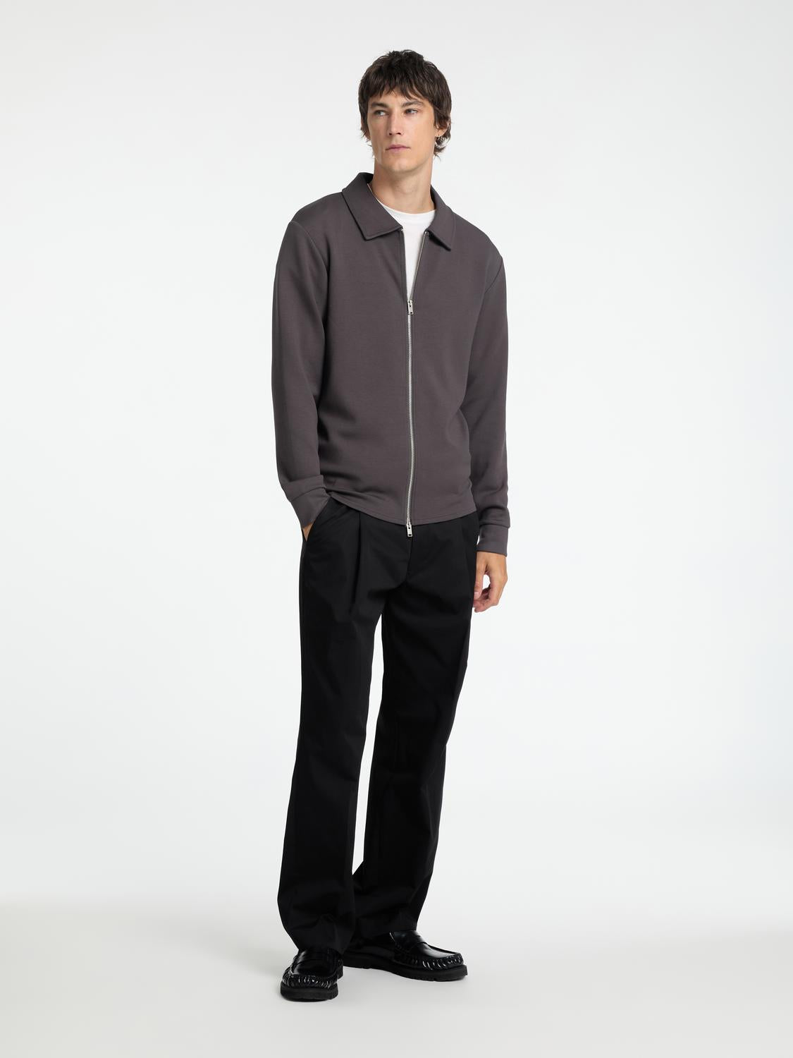 CARDIGAN - Slhemanuel Soft Full Zip Sweat Noos -  - Hr Ravn