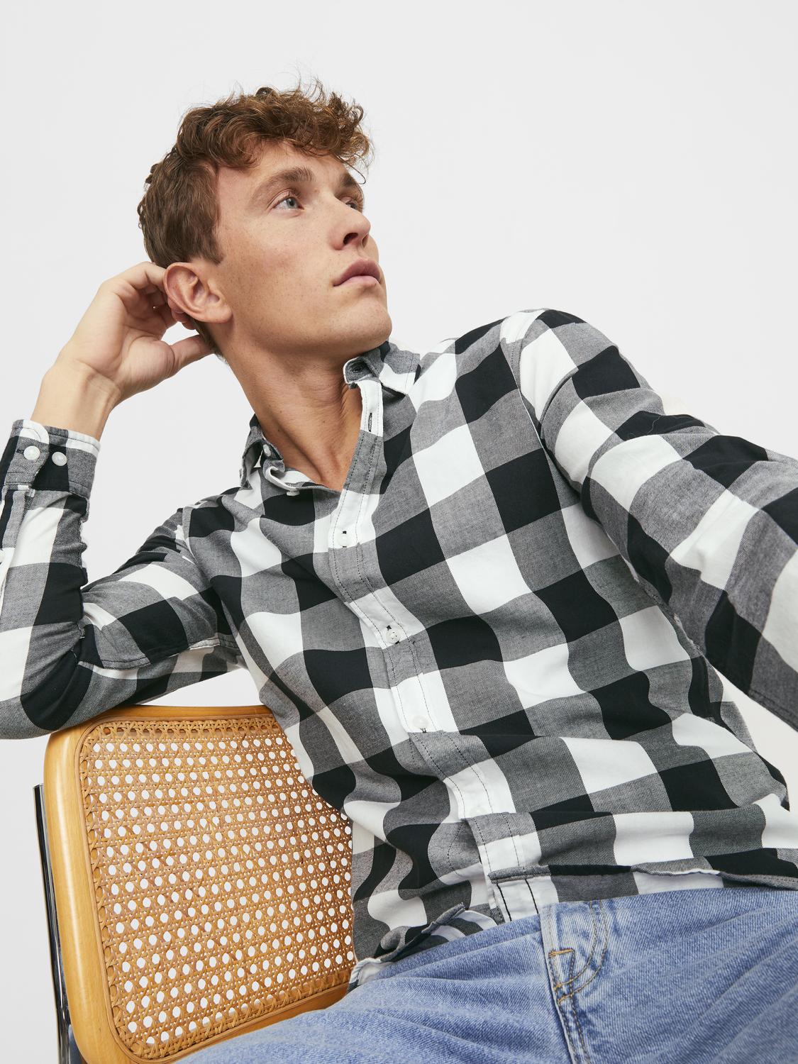 Shirts - Jjegingham Twill Shirt L/S Noos -  - Hr Ravn