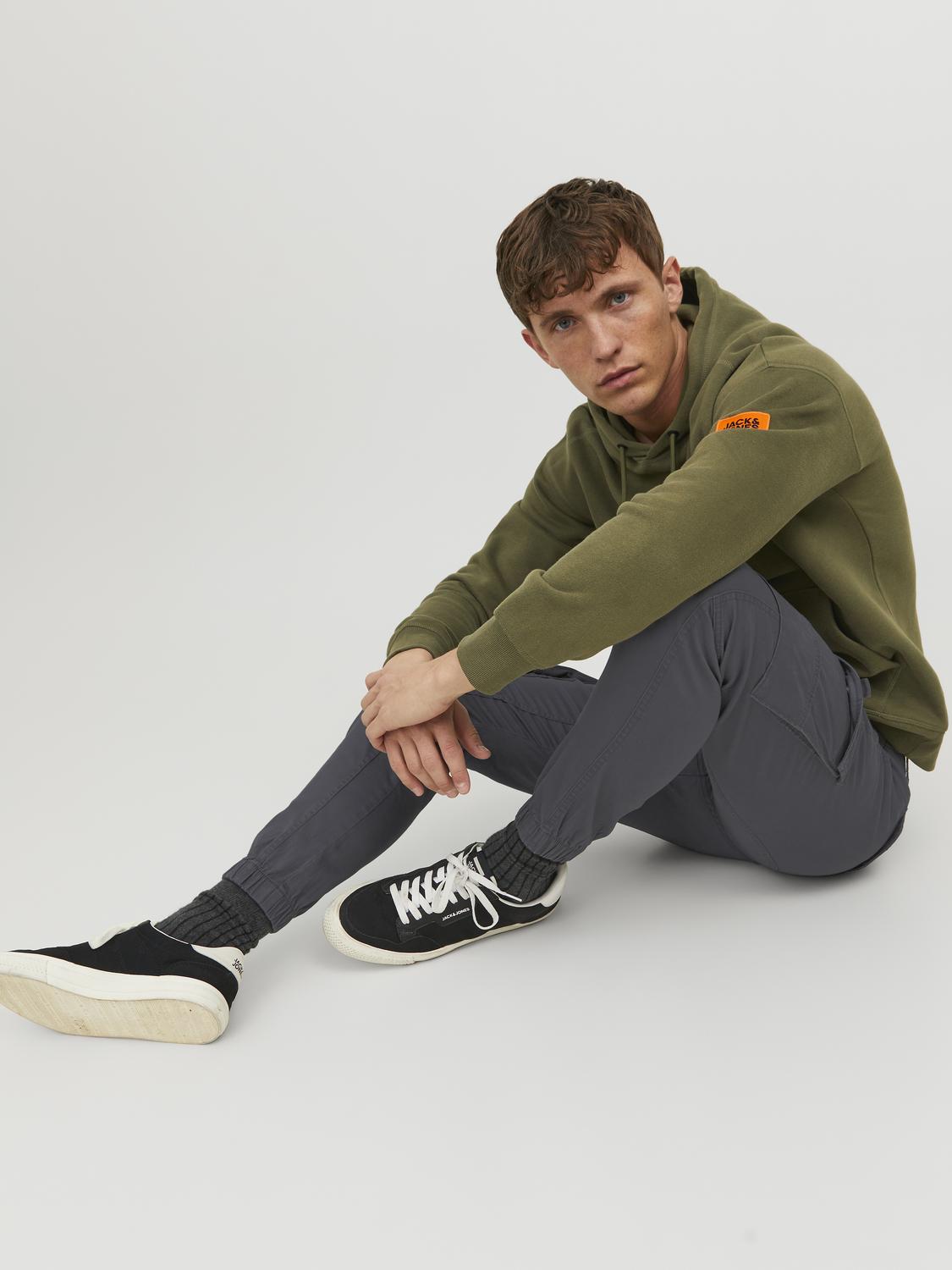 Cargo Pants - Jpstpaul Flake Cargo Asphalt Noos -  - Hr Ravn