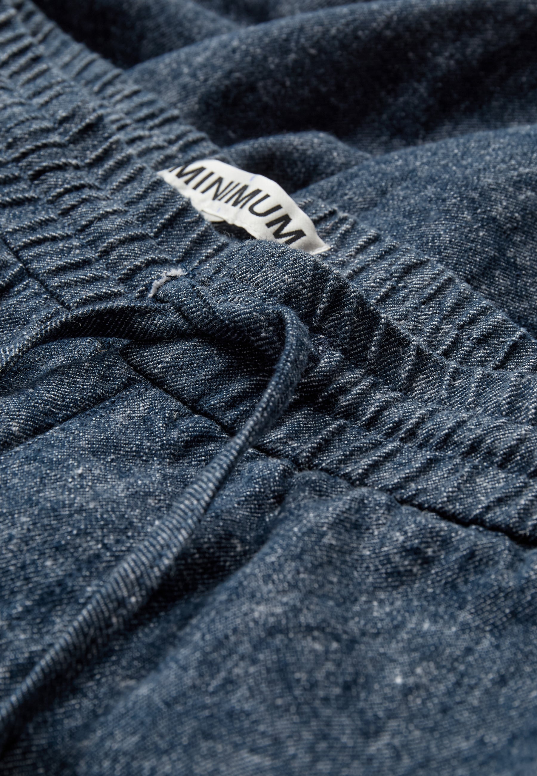 minimum male Raylan shorts i hør- og denimblanding 4128 Shorts 3922 Sky Captain