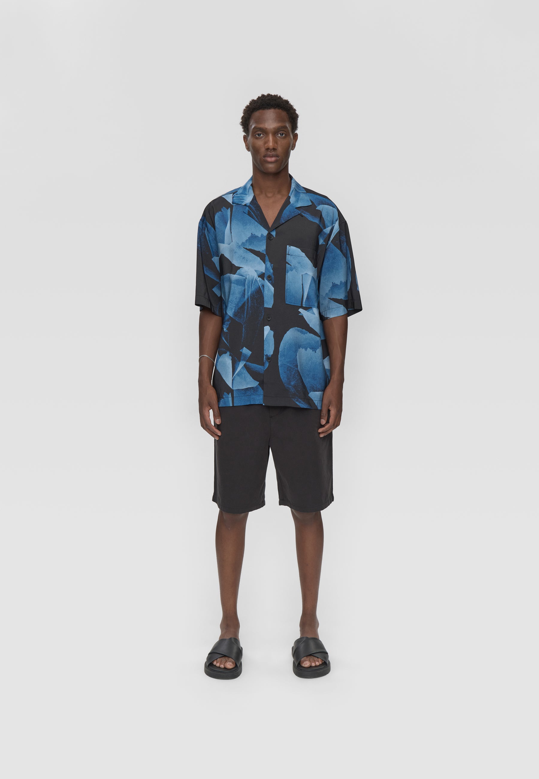 minimum male Rhodes ovz ss aop shirt 4614 Short Sleeved Shirt 3922 Sky Captain