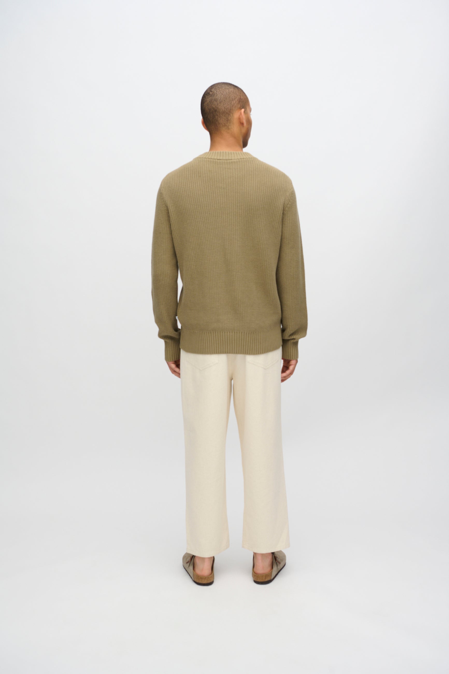 minimum male Rob basic striktrøje G006 GOTS Sweater 1706 Mermaid