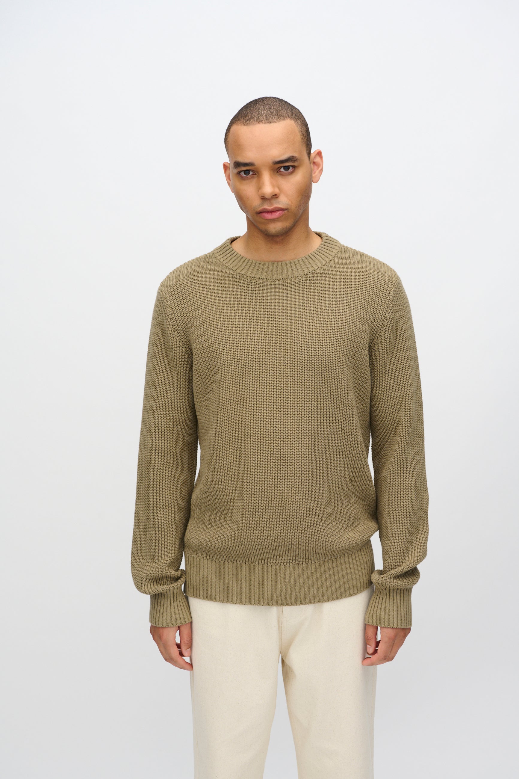 minimum male Rob basic striktrøje G006 GOTS Sweater 1706 Mermaid