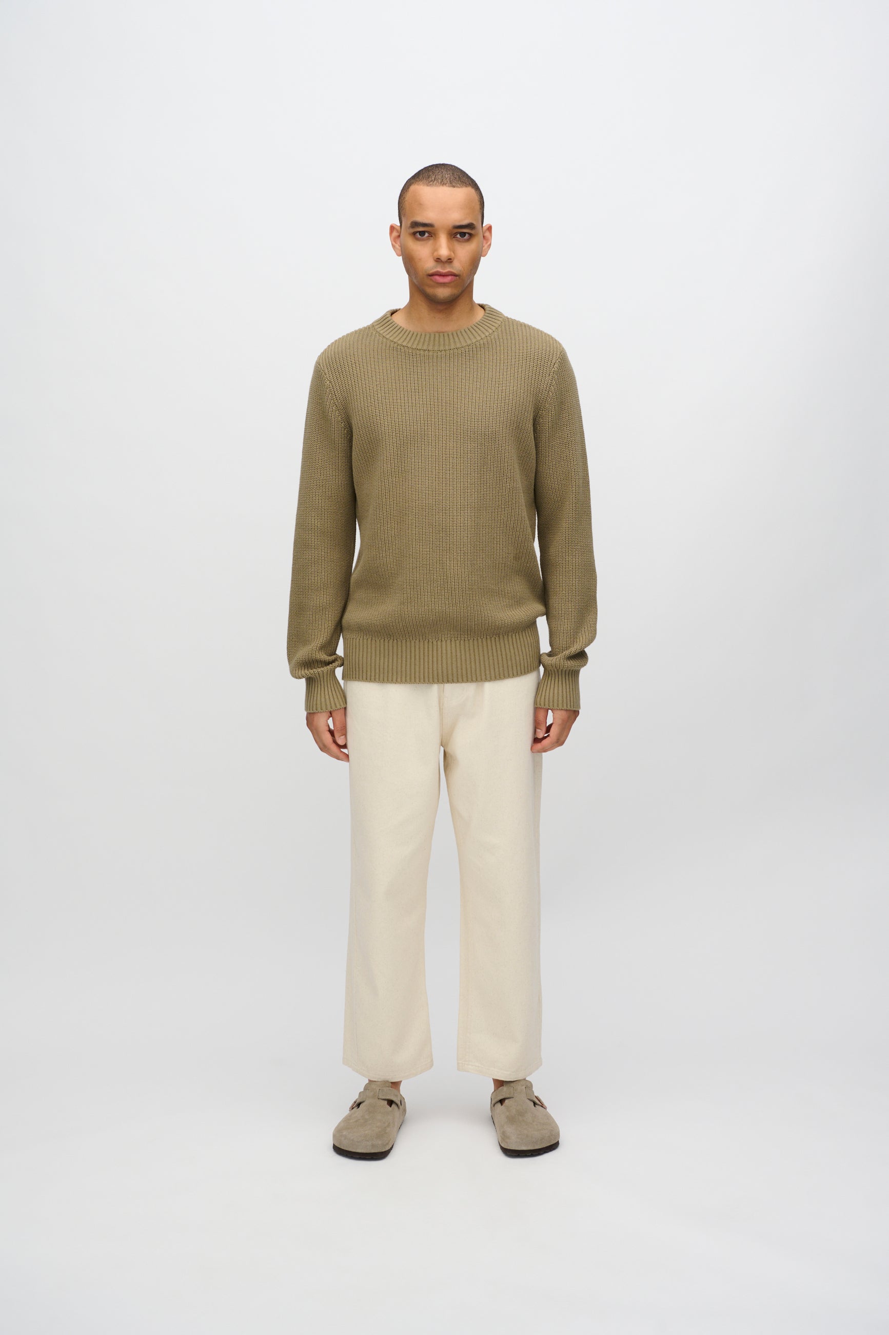 minimum male Rob basic striktrøje G006 GOTS Sweater 1706 Mermaid