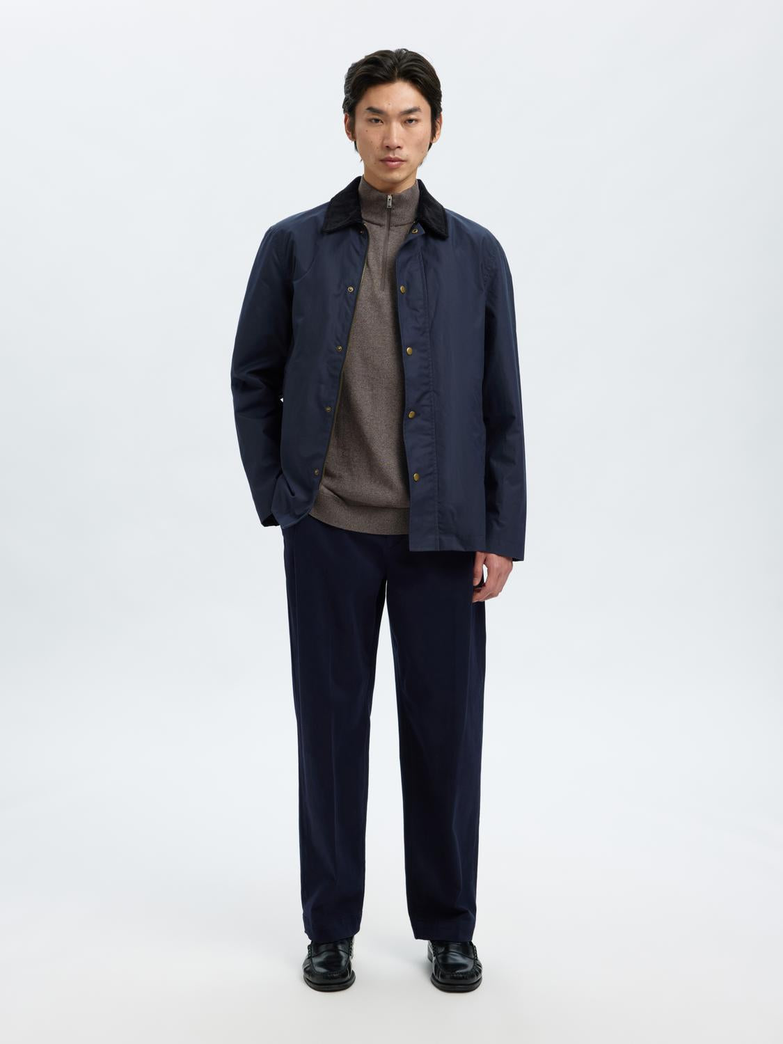 STRIK - Slhberg Ls Half Zip Noos -  - Hr Ravn