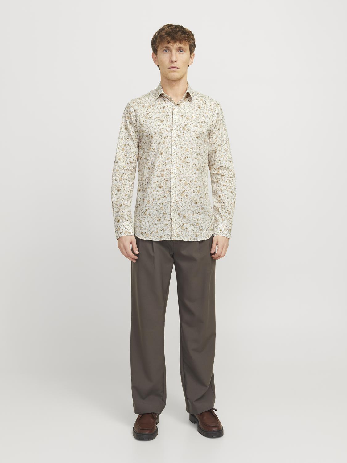 Shirts - Jprblabarnes Print Dobby L/S Shirt Ln -  - Hr Ravn