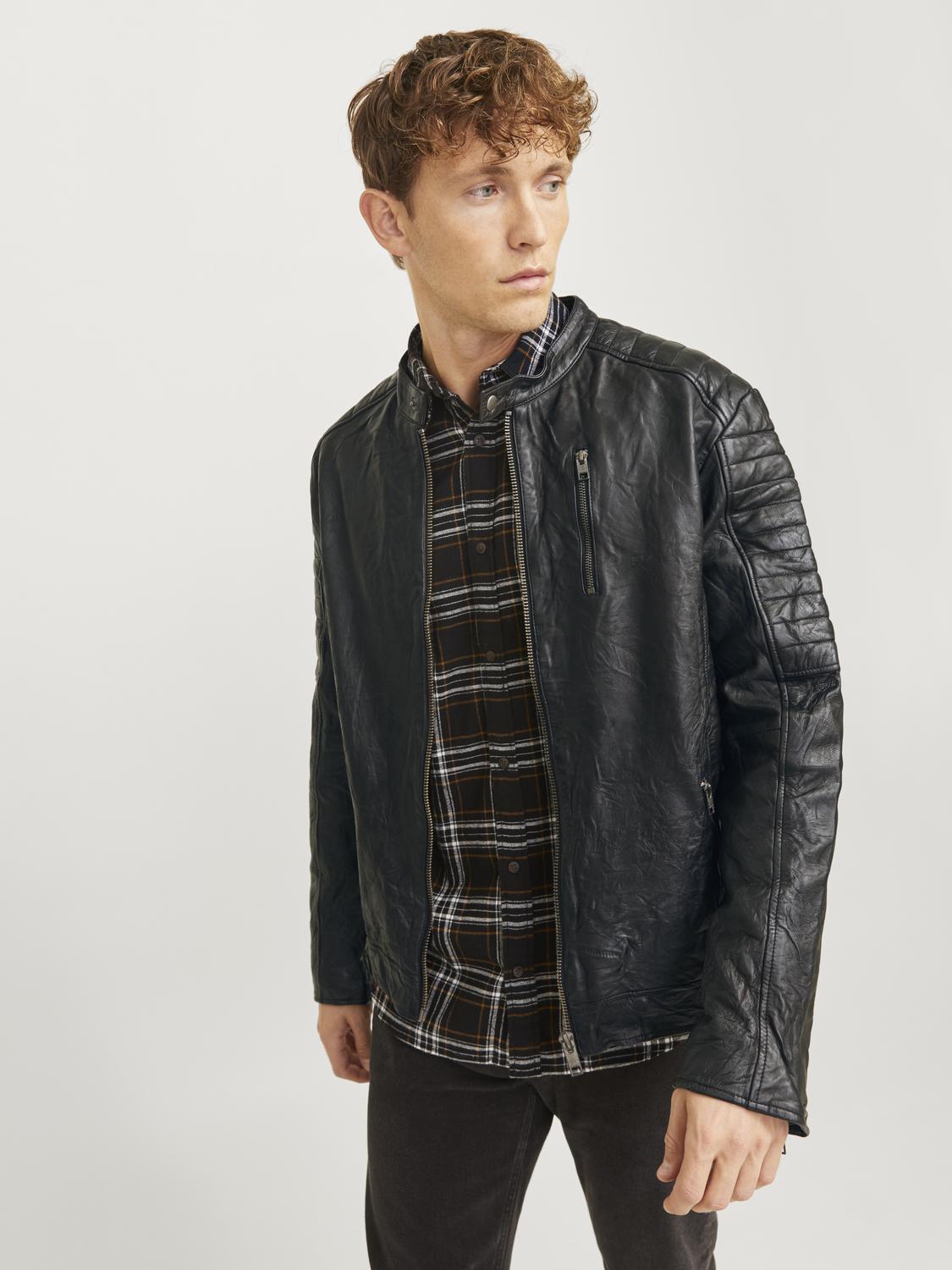 OVERTØJ - Jjerichard Leather Jacket Noos -  - Hr Ravn