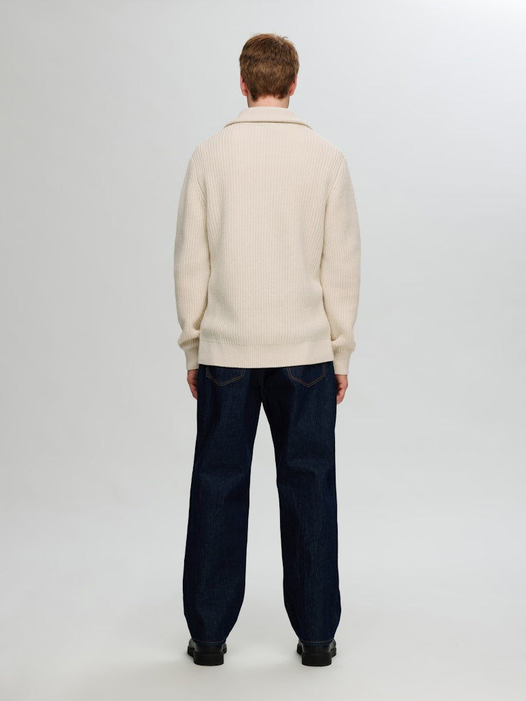 SLHLAND LS KNIT HALF ZIP