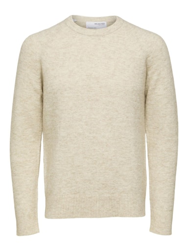 Slhrai Ls Strikkegenser med rund hals, noos