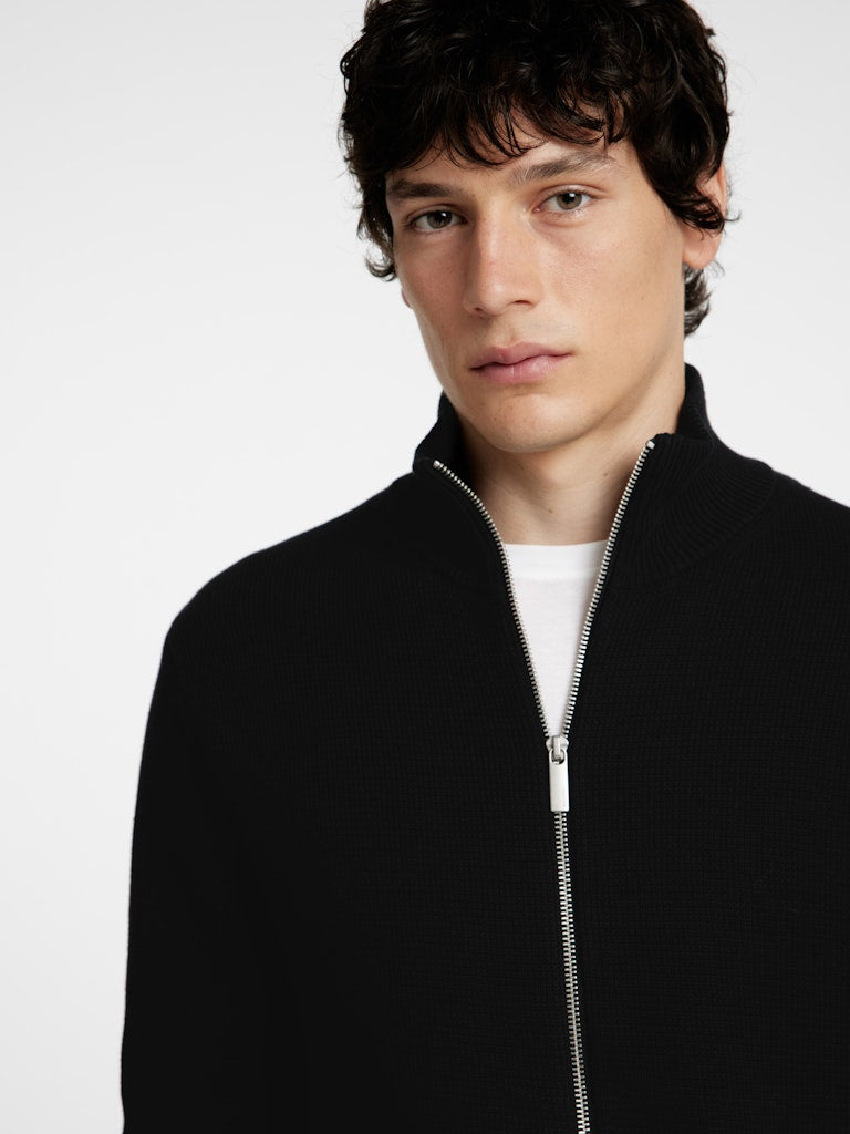 Slhdane LS Knit Structure Full Zip Noos