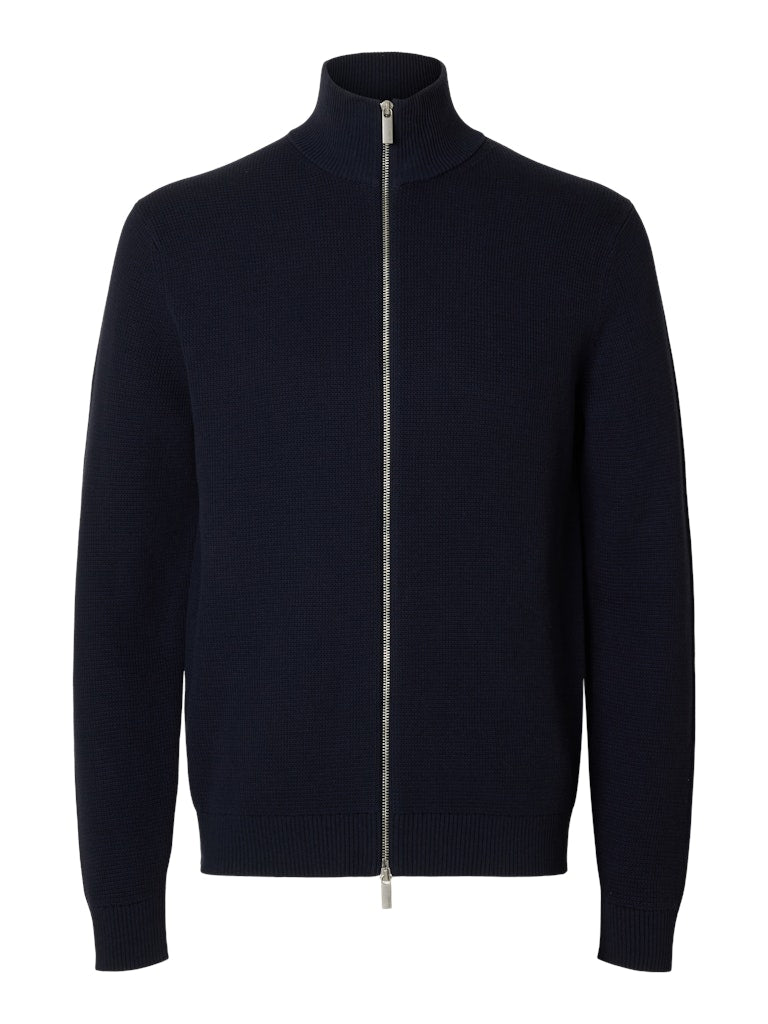 Slhdane LS Knit Structure Full Zip Noos
