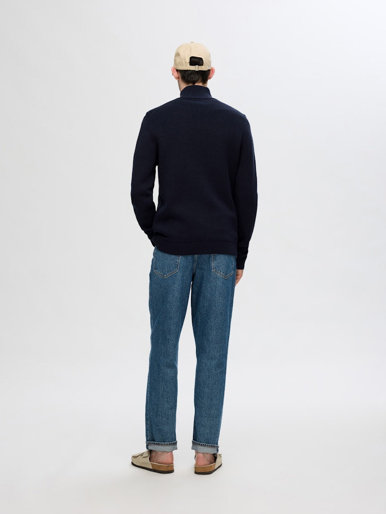 Slhdane LS Knit Structure Full Zip Noos