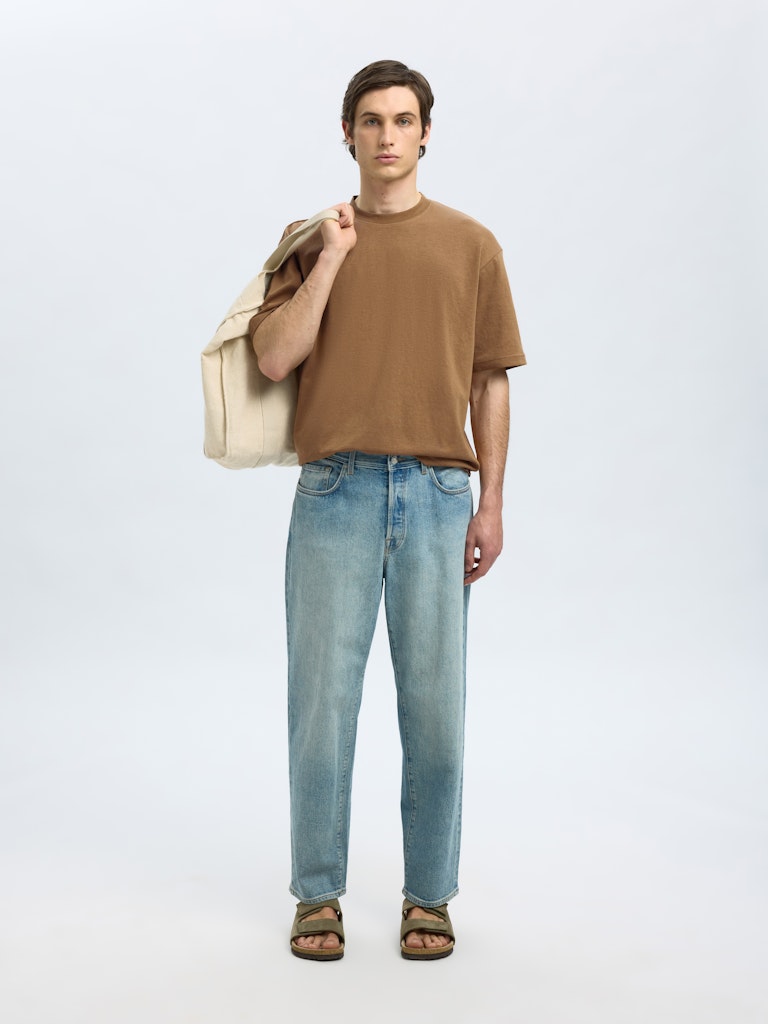 Slhlooseoscar Ss O-Neck Tee Noos