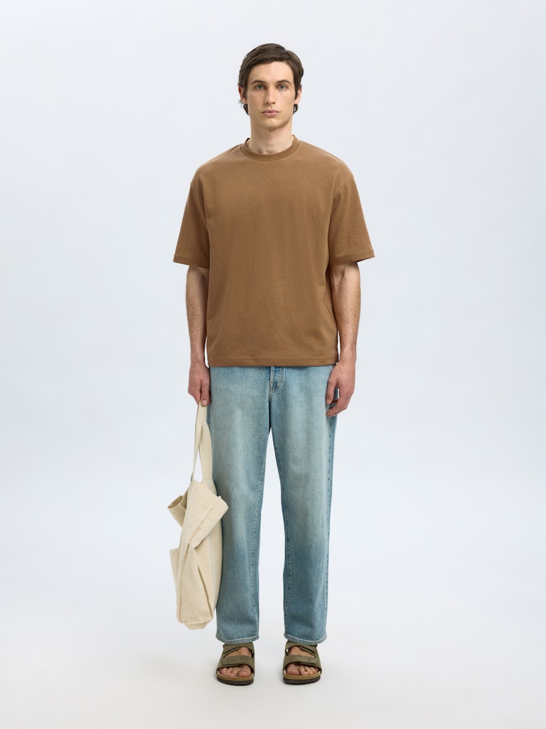 Slhlooseoscar Ss O-Neck Tee Noos