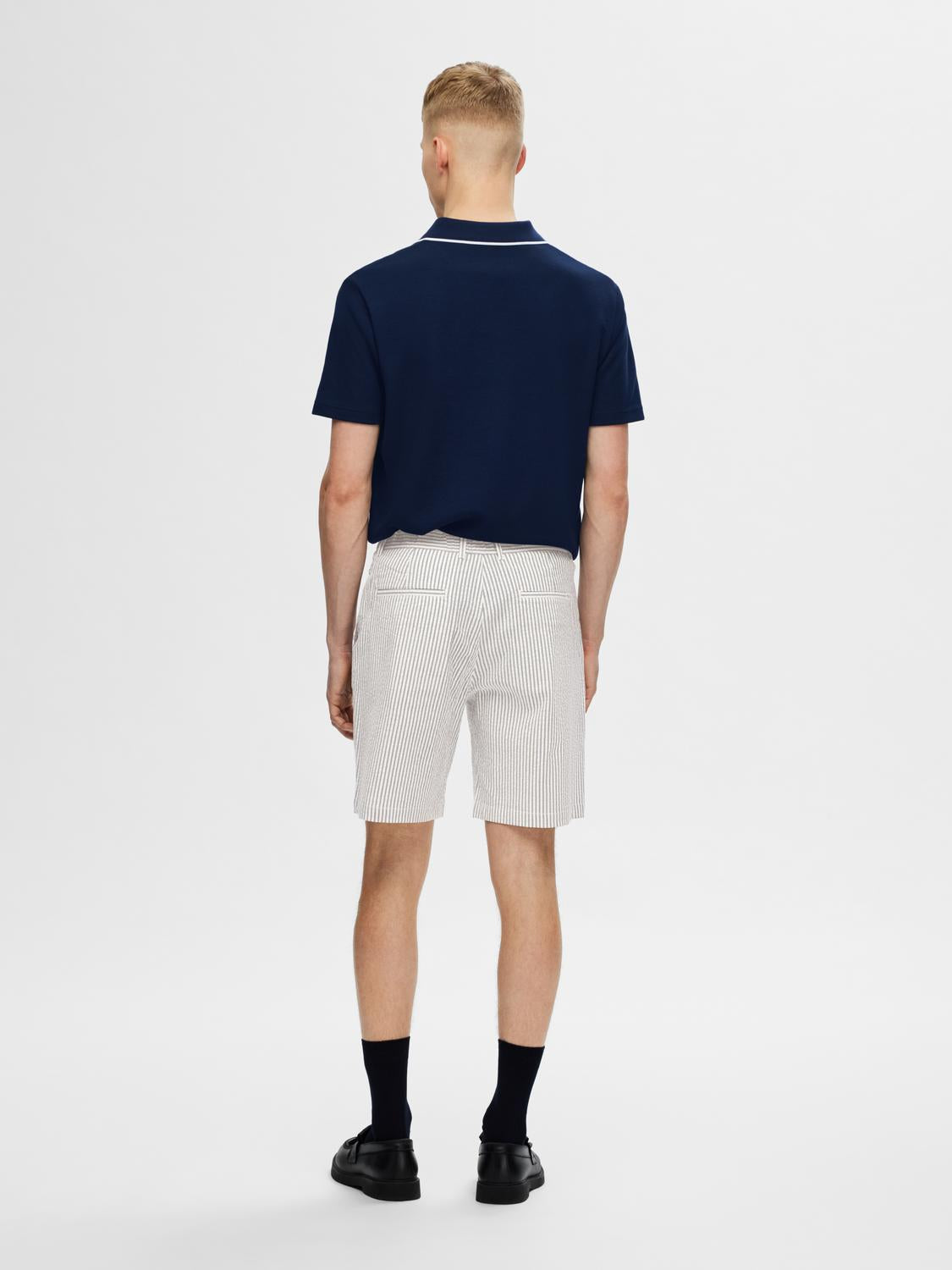 SLHREGULAR-KARL SEERSUCKER SHORTS