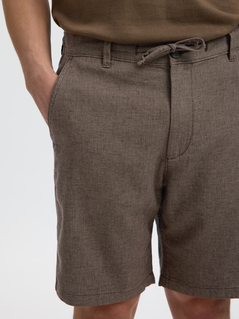 Slhregular-Brody Linen Bld Shorts Noos
