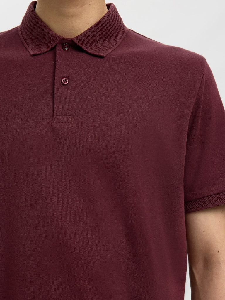 Slim fit knappepolo med SS-logo