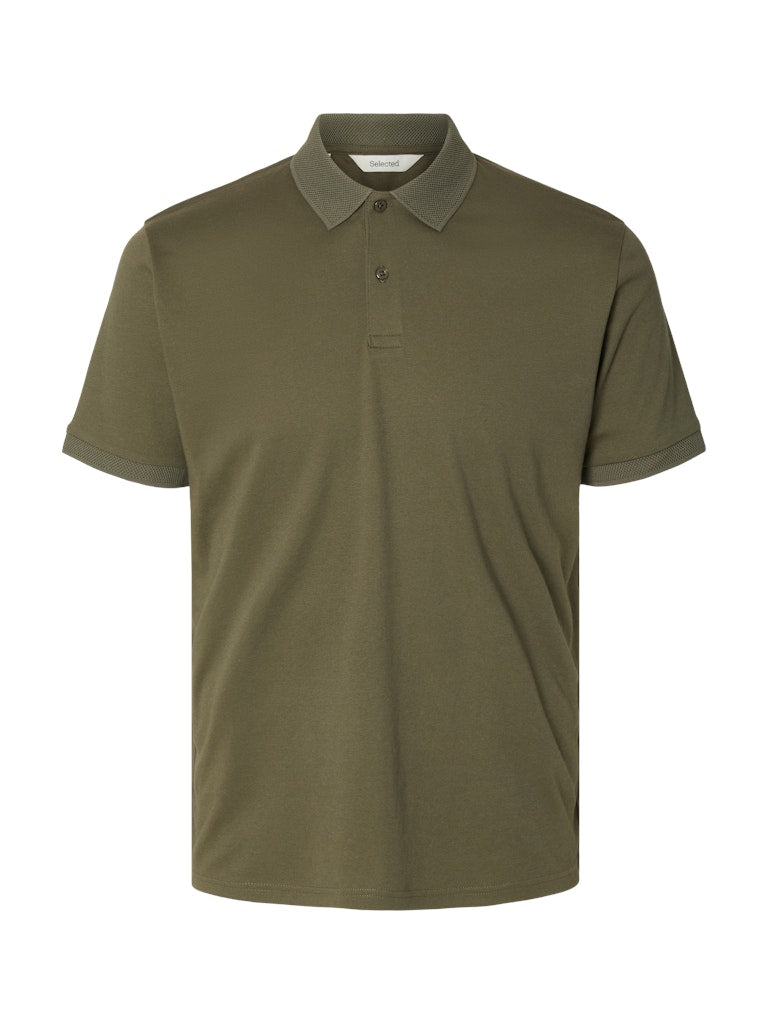 Slim fit knappepolo med SS-logo