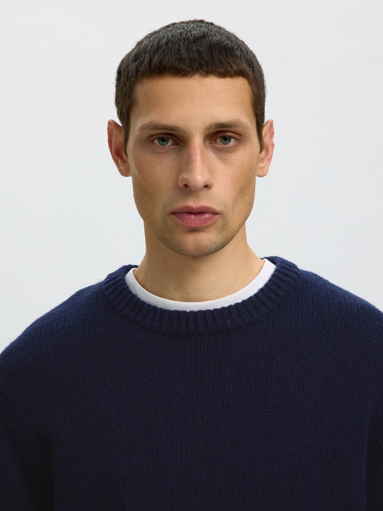 Slmcody LS Knit Rlx Crew Neck